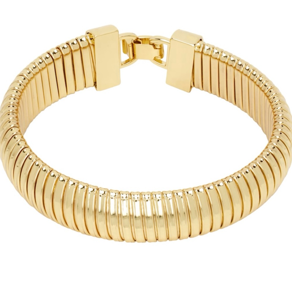 Anine Bing gold coil chain bracelet